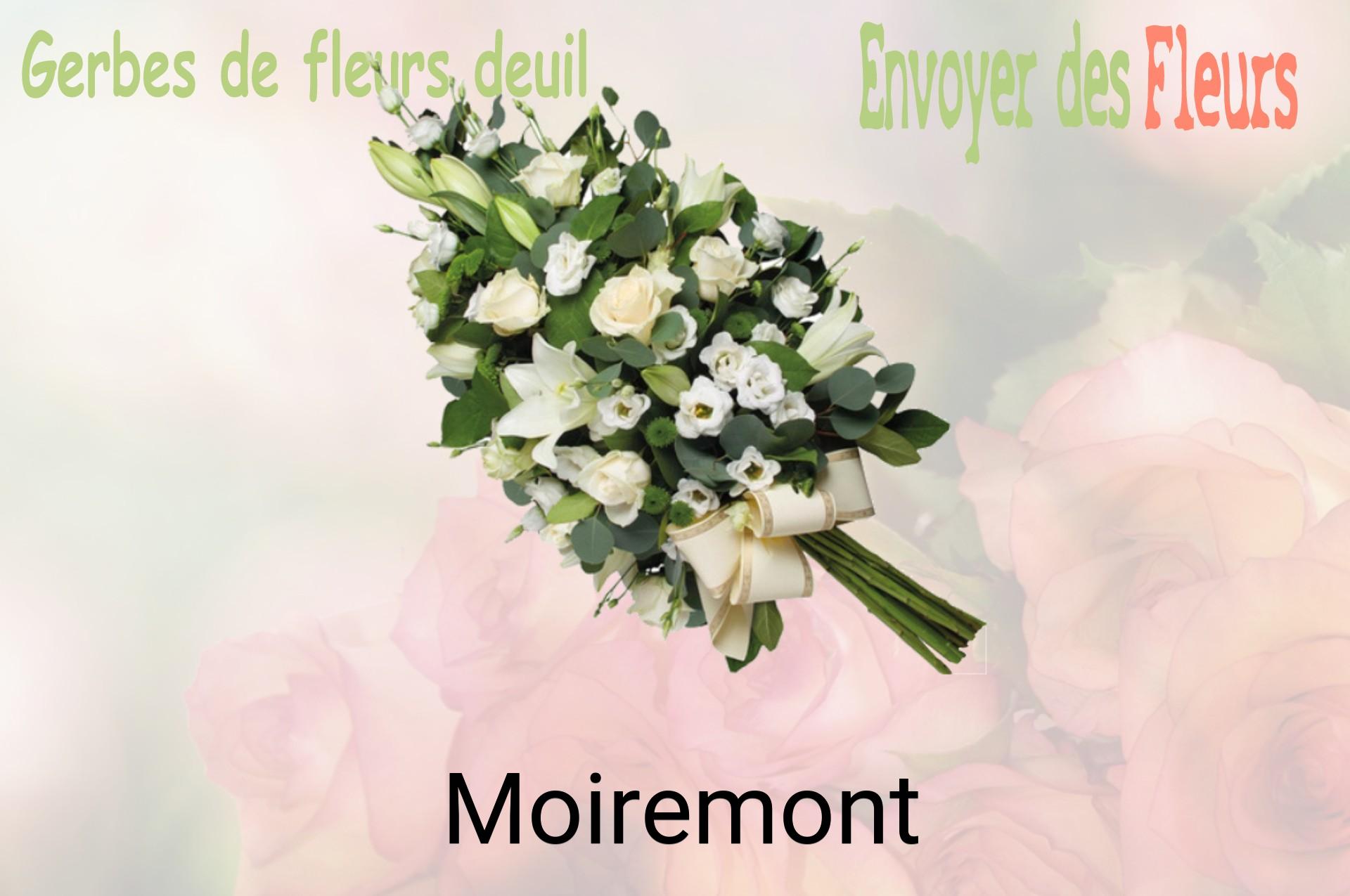 Gerbe de fleurs de deuil livrée à Moiremont